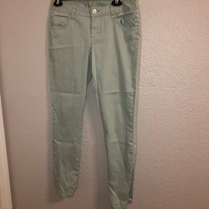 Mint skinny jeans